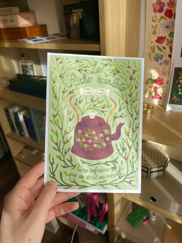 Print « La flèche écarlate », collection théières et infusions